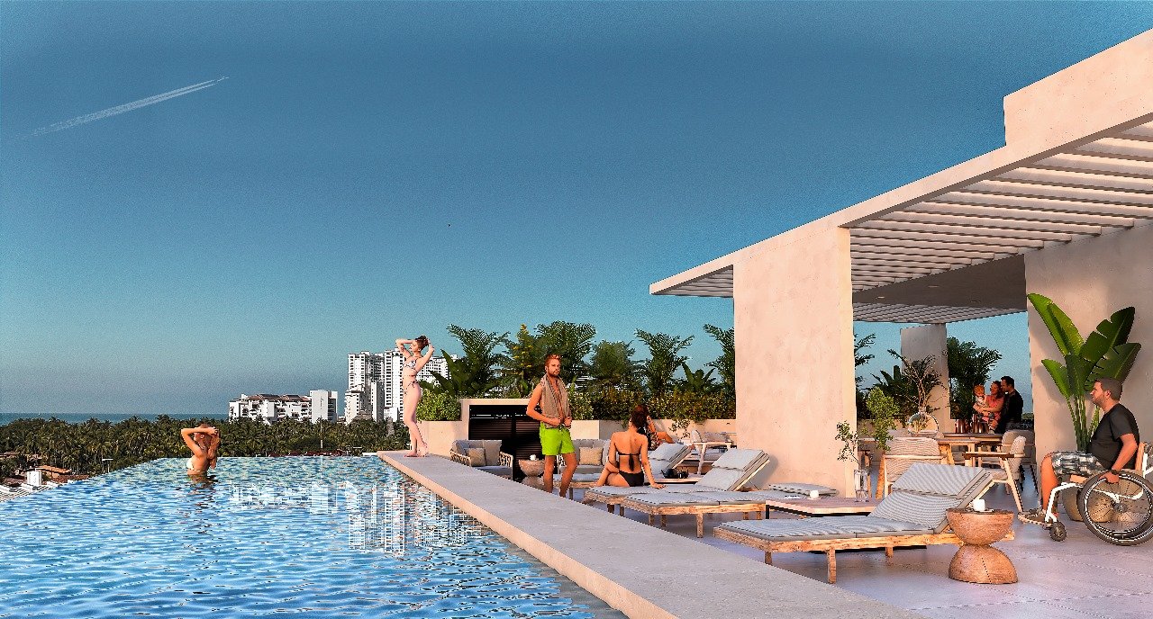 A picture of VERSALLES PUERTO VALLARTA CONDOMINIO EN PREVENTA “CEIBA MADRE”$6,287,000mxn unidad accesible silla de ruedas .