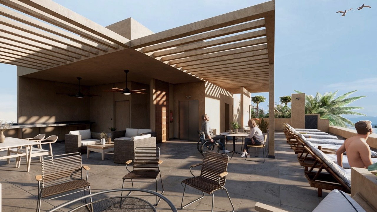 A picture of VERSALLES PUERTO VALLARTA CONDOMINIO EN PREVENTA “CEIBA MADRE”$6,287,000mxn unidad accesible silla de ruedas .