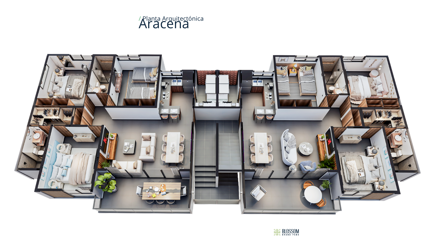 A picture of DEPARTAMENTOS DE 3 RECAMARAS EN VENTA EN PUERTO VALLARTA. BLOSSOM GRAND PARK $3,460.000mxn.