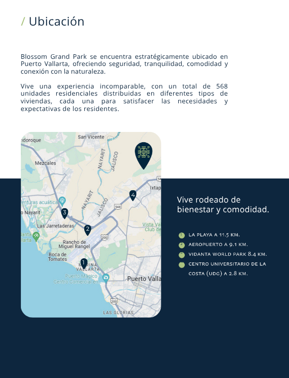 A picture of DEPARTAMENTOS DE 3 RECAMARAS EN VENTA EN PUERTO VALLARTA. BLOSSOM GRAND PARK $3,460.000mxn.